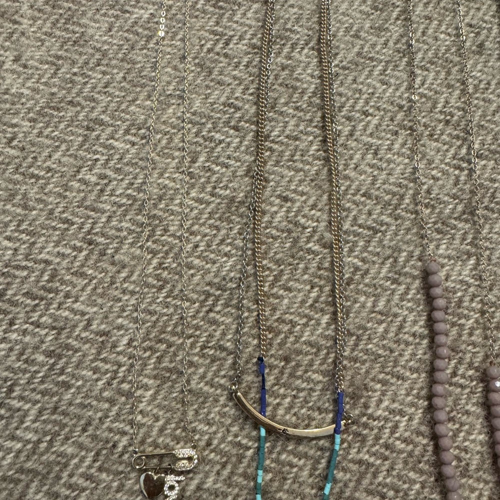 Elegant Silver and Blue Necklace Set